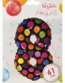 Balon foliowy cyferka 8 w kropki - tantis.pl