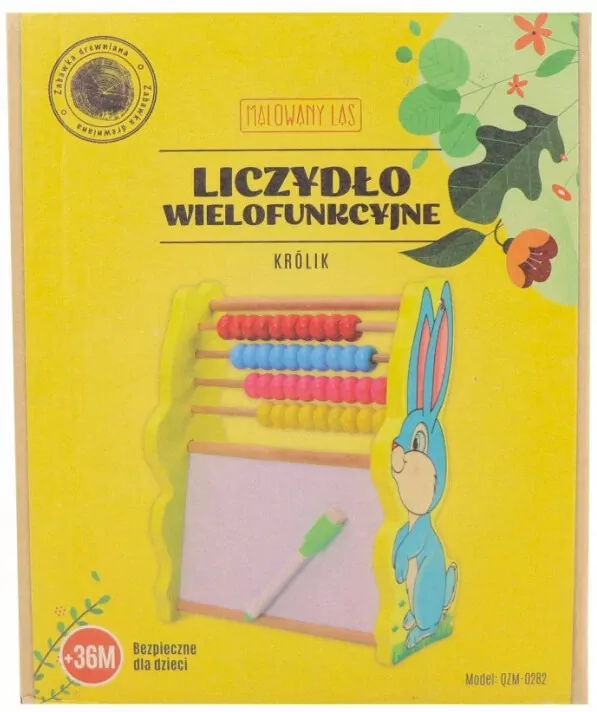 Drewniane liczydło edukacyjne. Królik - tantis.pl