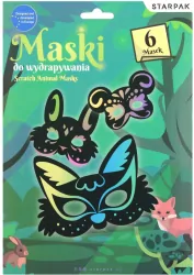 Zestaw kreatywny maski do wydrapywania