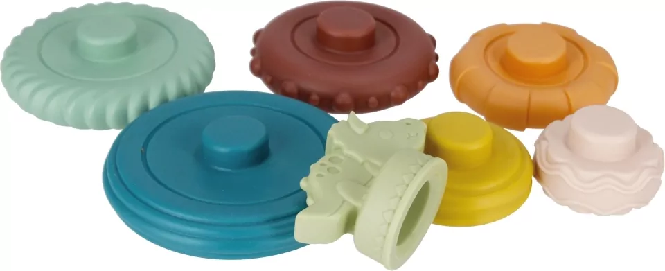 Piramidka edukacyjna pastel mix BAM BAM - tantis.pl