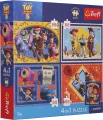 Puzzle 4w1 Toy Story 5 + plakat TREFL - tantis.pl