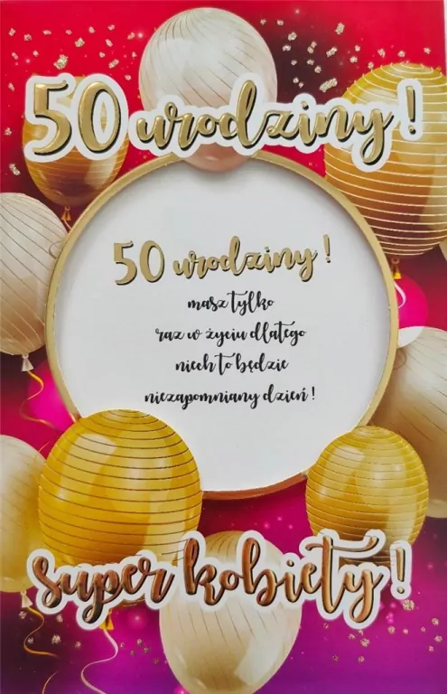 Karnet Urodziny 50 6K - 026 - tantis.pl