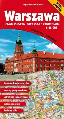 Warszawa. Plan miasta 1:28 000 wyd. 2023/2024