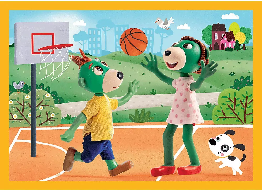 Puzzle 4w1 Trefliki na wakacjach TREFL - tantis.pl
