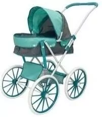 Wózek gondola duże koła szaro-miętowy - tantis.pl