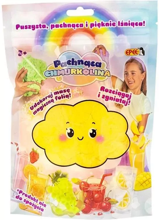 Pachnąca Chmurkolina Napoje – Masa plastyczna z magiczną folią – sok mango - tantis.pl