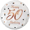 Balon foliowy B&C Happy 50 Birthday 45cm - tantis.pl