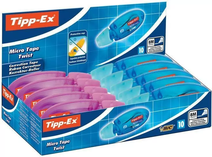 Korektor Micro Tape Twist w Taśmie (10szt) BIC - tantis.pl