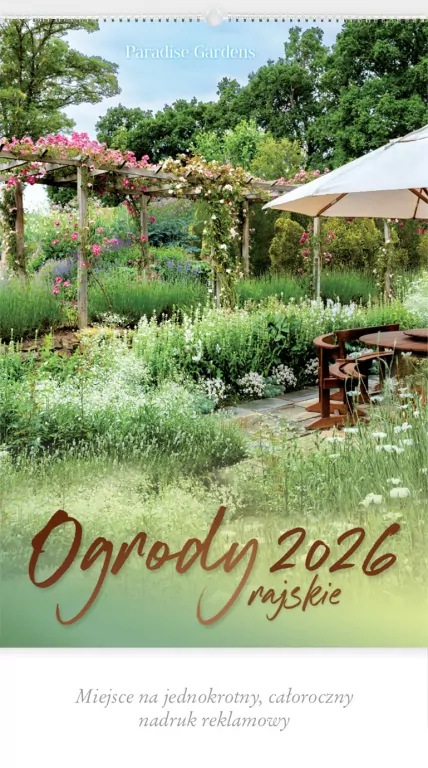 Kalendarz 2026 reklamowy Ogrody rajskie - tantis.pl