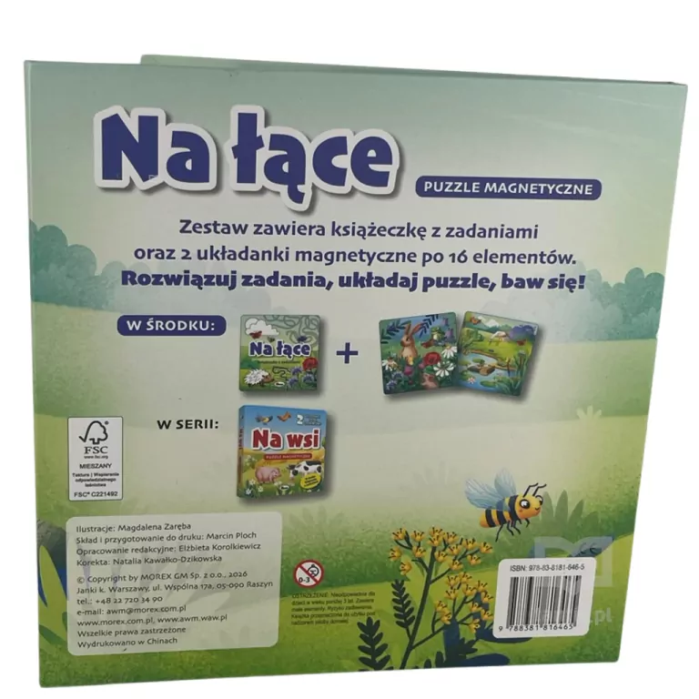 Na łące. Puzzle magnetyczne - tantis.pl