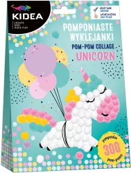 Wyklejanki pomponiaste Unicorn KIDEA