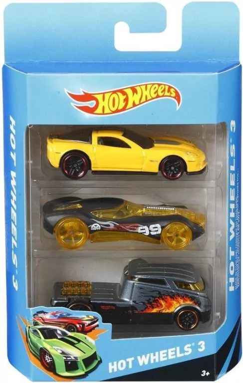 Hot Wheels. Samochodziki. Trzypak - tantis.pl