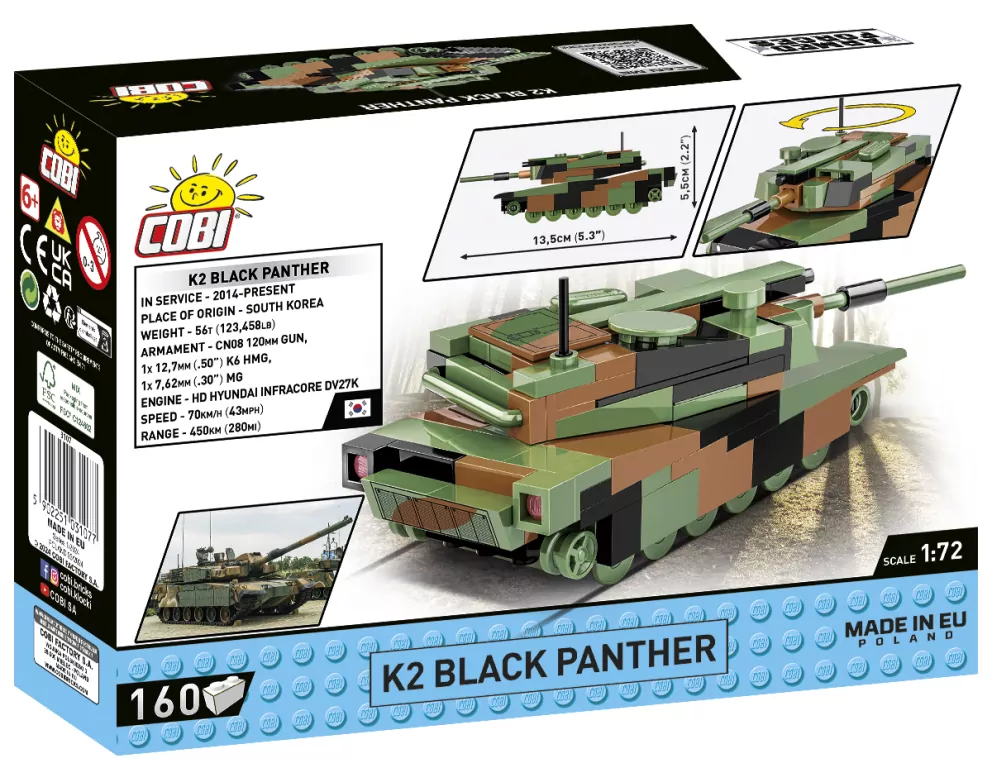 Cobi. Armed Forces. K2 Black Panther - tantis.pl