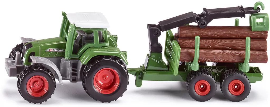 Traktor z leśną przyczepą - tantis.pl