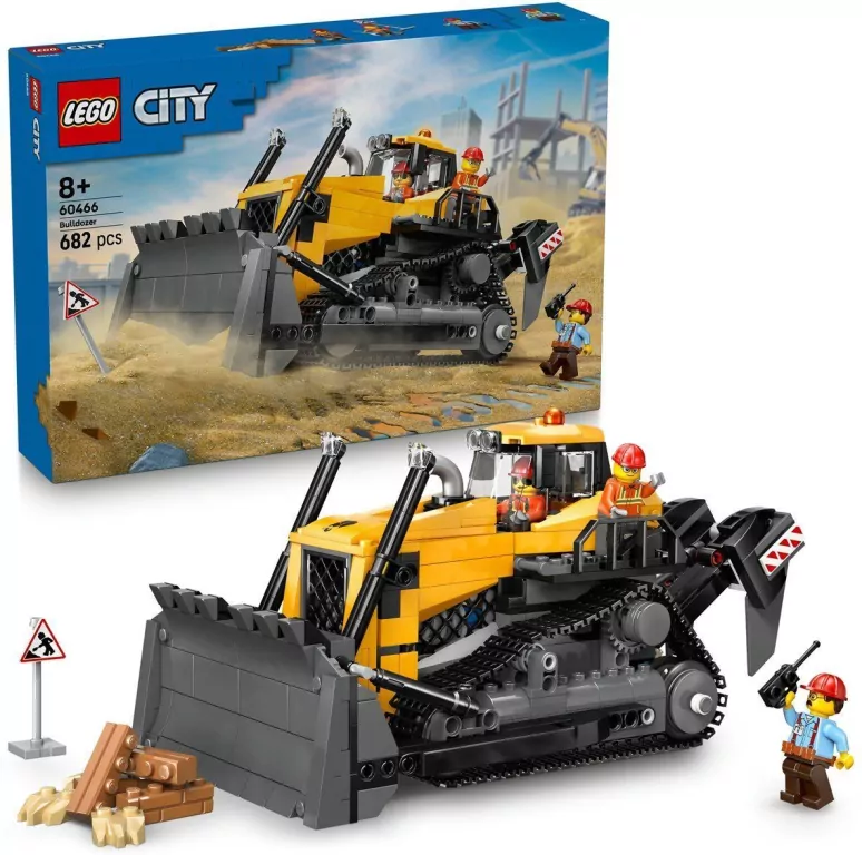 LEGO® City. Żółty buldożer 60466 - tantis.pl