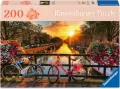 Puzzle 200 Sunset in Amsterdam - tantis.pl