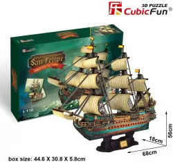 Puzzle 3D Żaglowiec San Felipe
