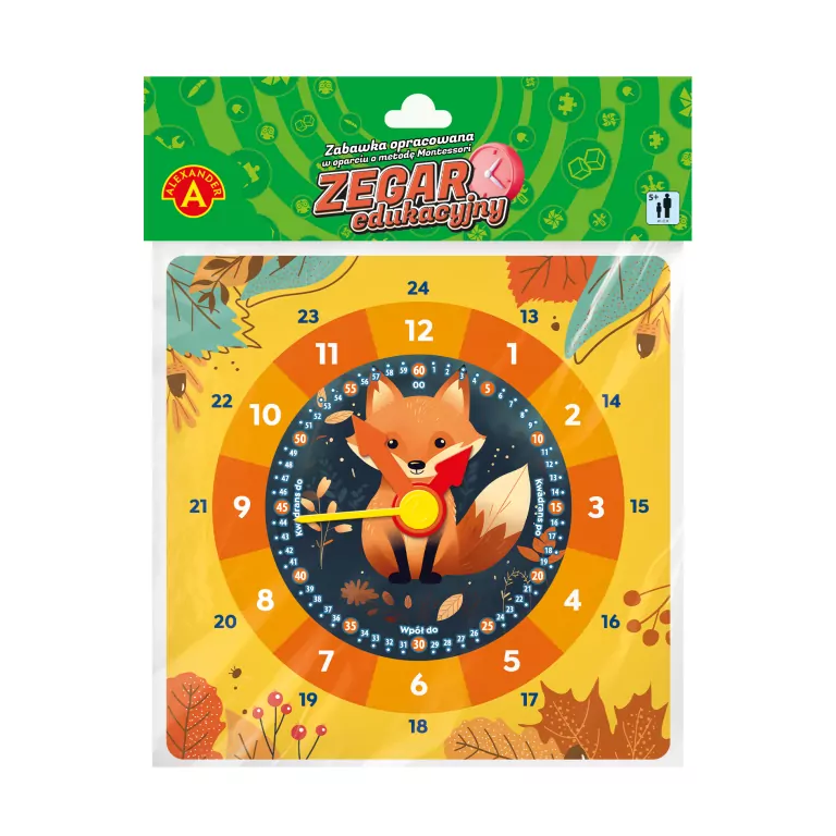 Zegar edukacyjny - Lis - tantis.pl