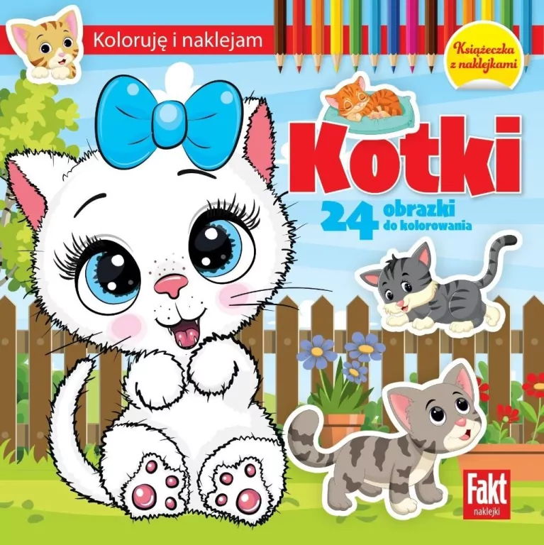 Koloruję i naklejam. Kotki - tantis.pl