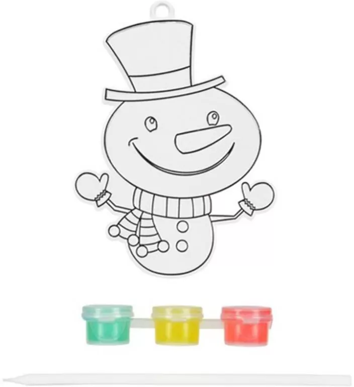 Świąteczny witrażyk z farbkami - tantis.pl