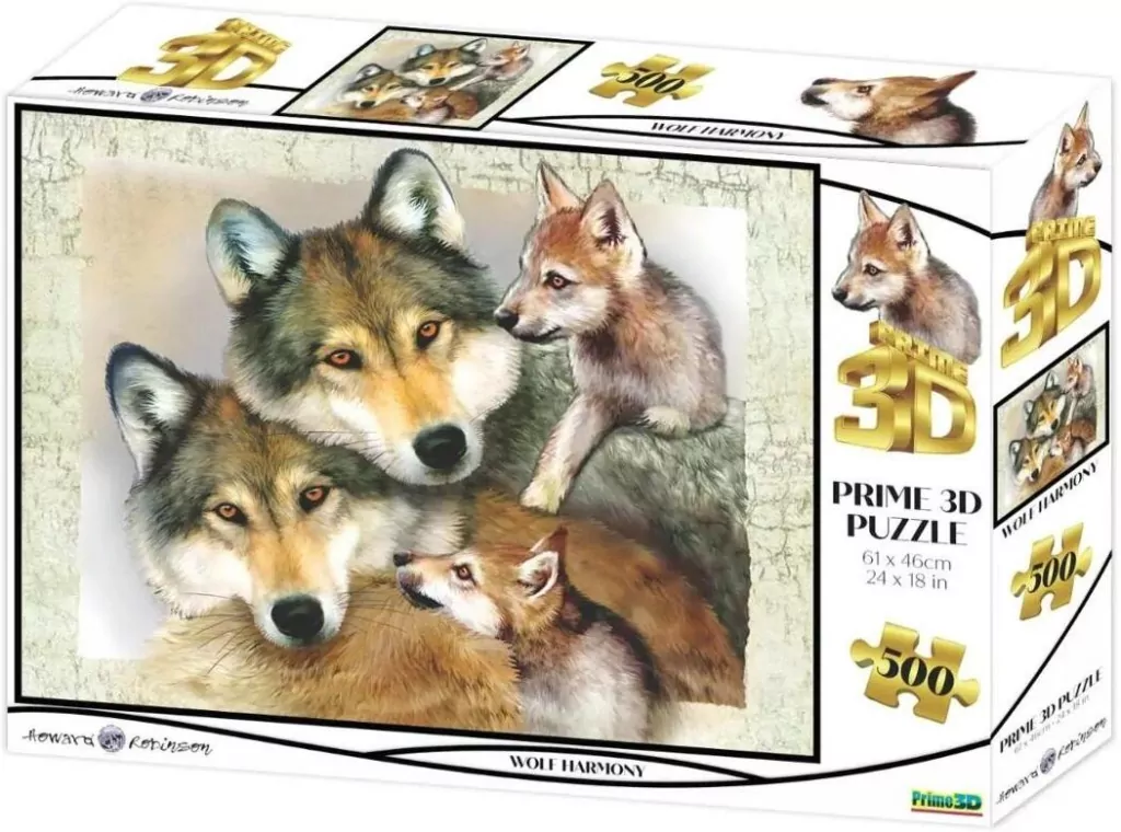 Puzzle 3D 100el Wilki - tantis.pl