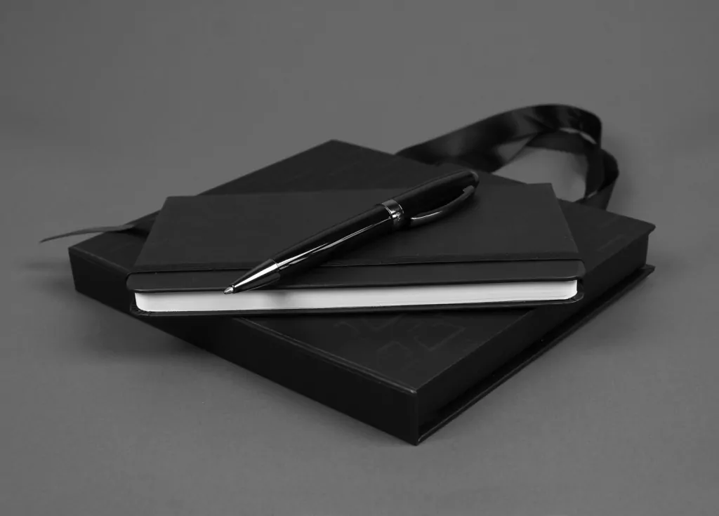 Długopis + notes Symphony premium czarny - tantis.pl