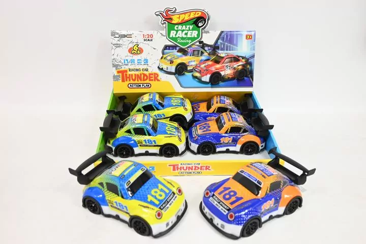 Auto sportowe św/dźw 6szt/disp G218085 94357 - tantis.pl
