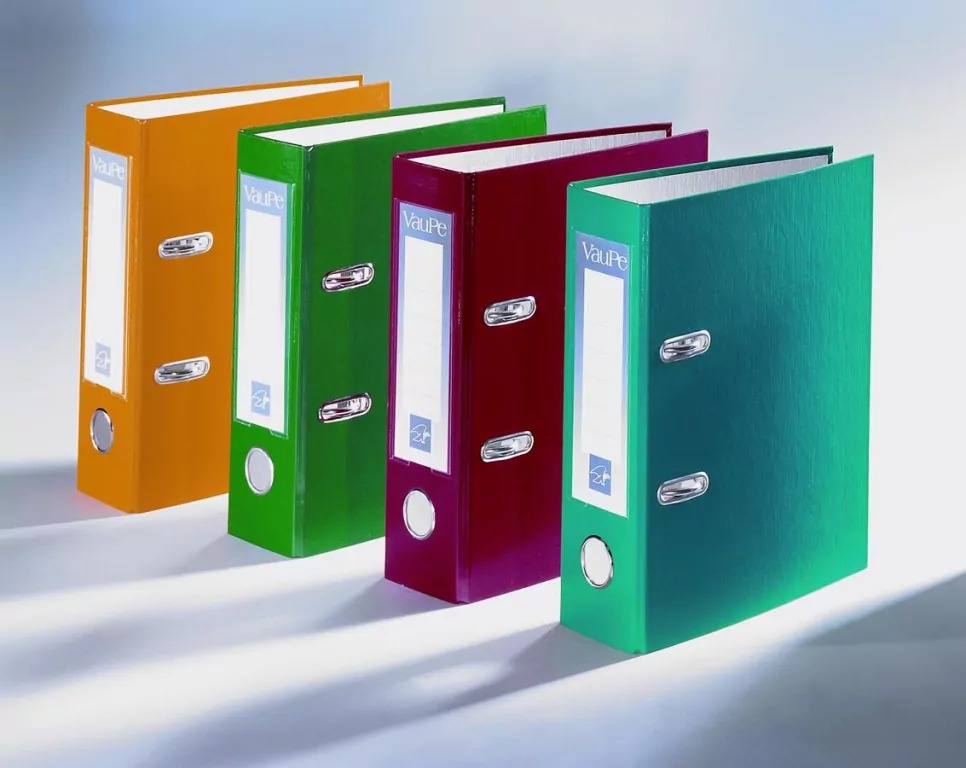 Segregator dźwigniowy Vaupe FCK 75 mm A5 turkusowy (054/05) - tantis.pl