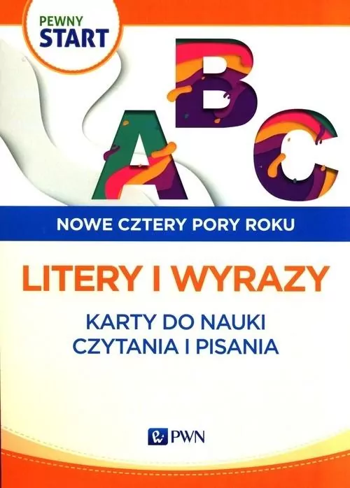 Litery i wyrazy. Nowe cztery pory roku. Karty do nauki czytania i pisania - tantis.pl