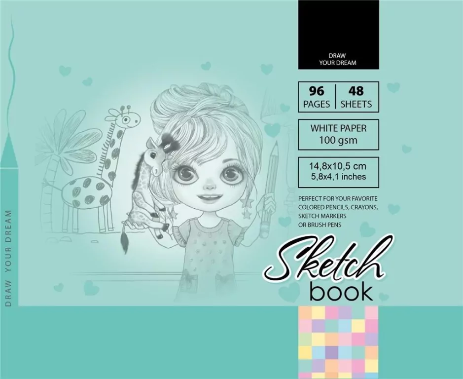 Sketchbook. Szkicownik 96 kartek. 148 x 105 mm - tantis.pl