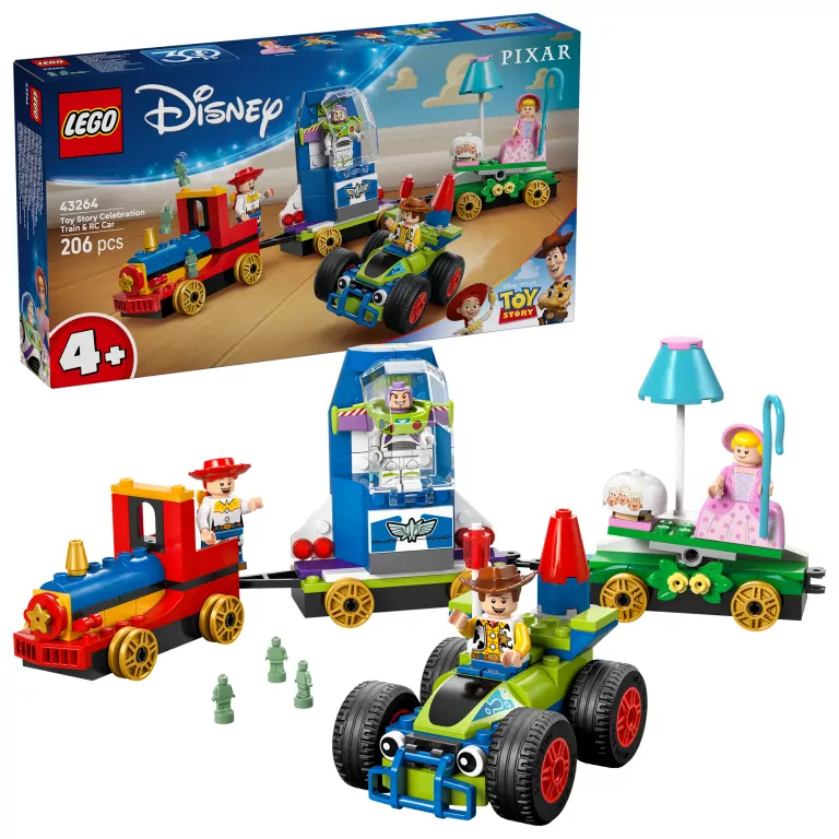 LEGO® Disney. Toy Story — Okolicznościowy pociąg i Pan Sterowany 43264 - tantis.pl