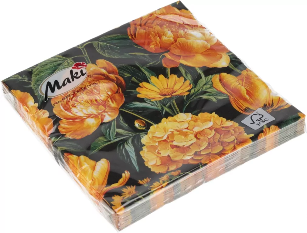 Serwetki MAKI Lunch SL 330x330 Kwiaty 062402 - tantis.pl
