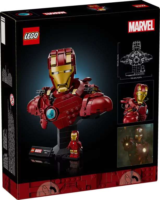 LEGO® Marvel. Popiersie Iron Mana MK4 76327 - tantis.pl
