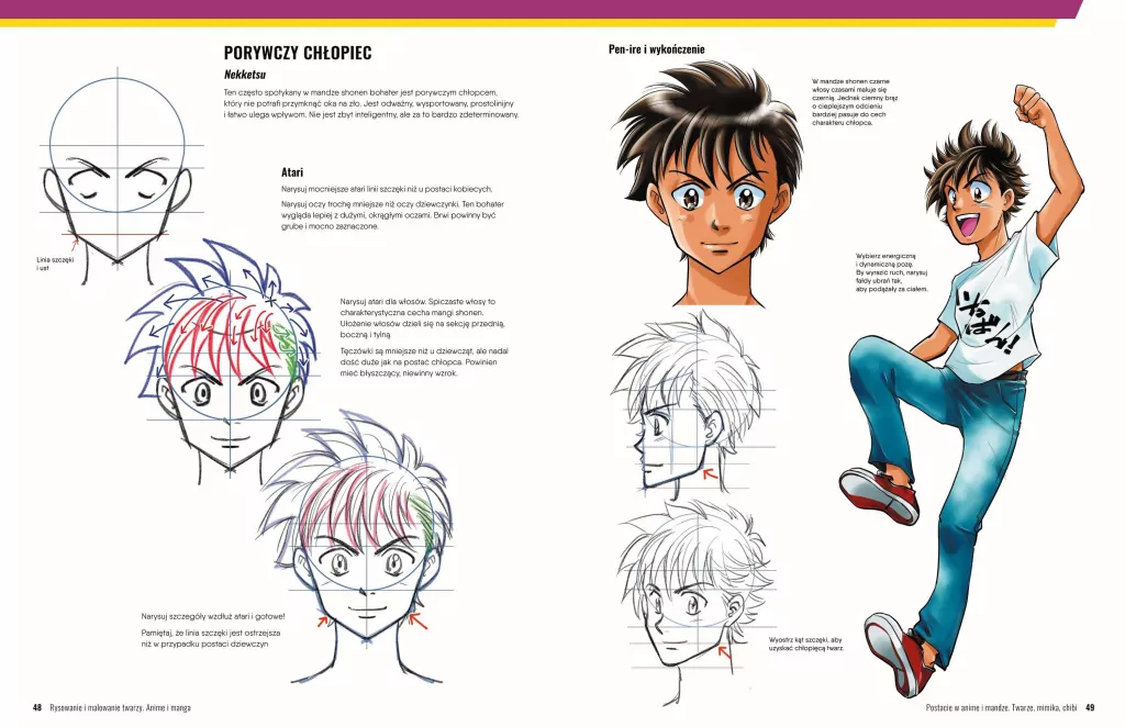 Rysowanie i malowanie twarzy. Anime i manga - tantis.pl