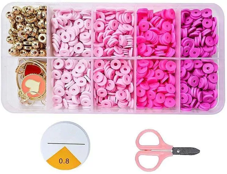 Koraliki DIY odcienie różu - tantis.pl