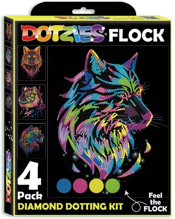 Diamond Dotz - Adults Flocked Wild Neon - tantis.pl