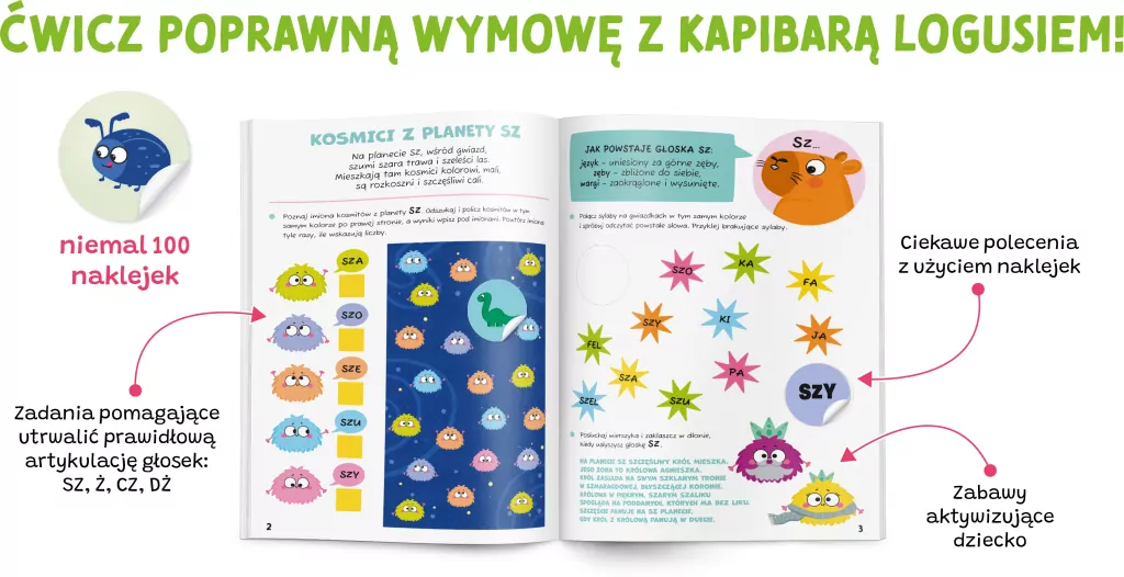 Kapitan Nauka. Zabawy logopedyczne. Ćwiczę łamańce - tantis.pl