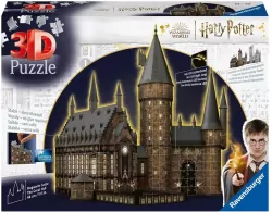 Puzzle 540, 3D. Budynki nocą. Zamek Hogwarts