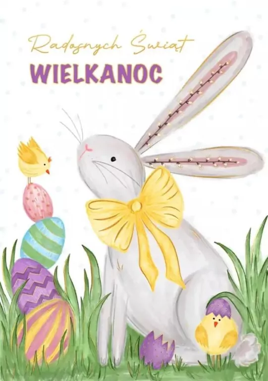 Karnet B6 Wielkanoc Zajączek - tantis.pl