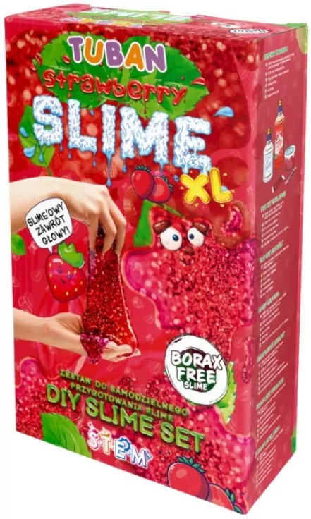 TUBAN. Zestaw Super Slime XL Truskawka - tantis.pl
