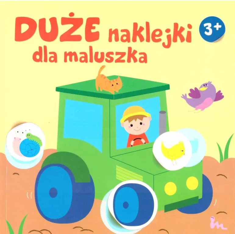 Duże naklejki dla maluszka 3+. Traktor - tantis.pl