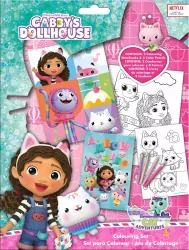 Zestaw do kolorowania z naklejkami Koci Domek Gabi