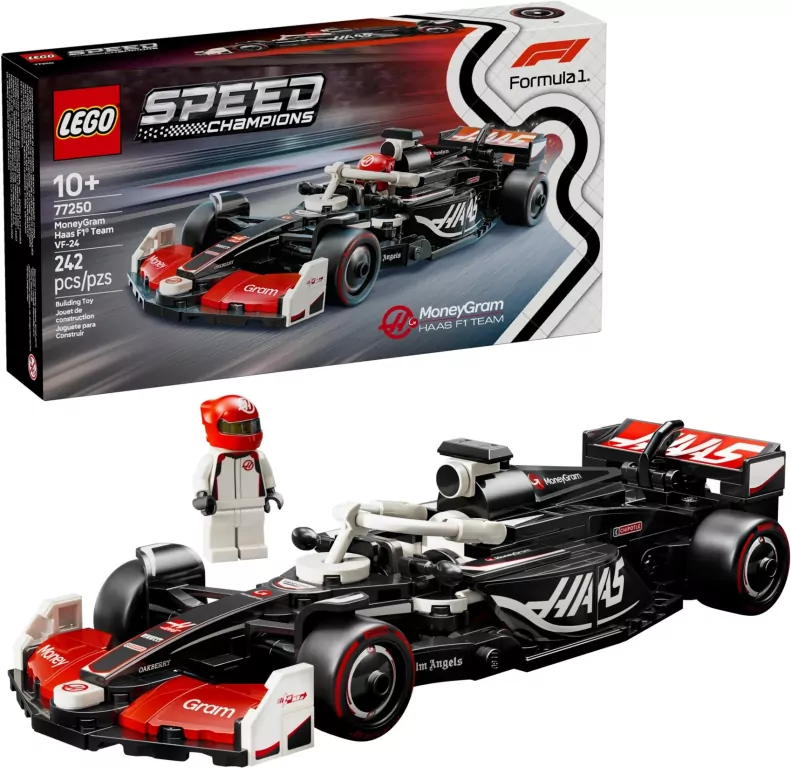 LEGO® Speed Champions. Bolid F1® MoneyGram Haas Team VF-24 77250 - tantis.pl