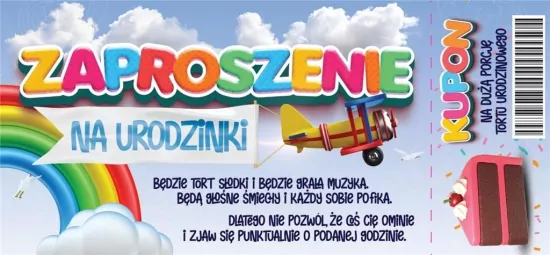 Zaproszenie. Urodziny