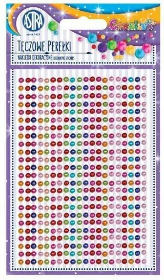 Tęczowe perełki. Naklejki dekoracyjne - tantis.pl