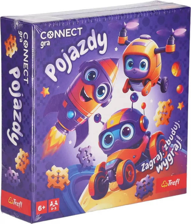 Gra dla dzieci Connect Pojazdy TREFL - tantis.pl