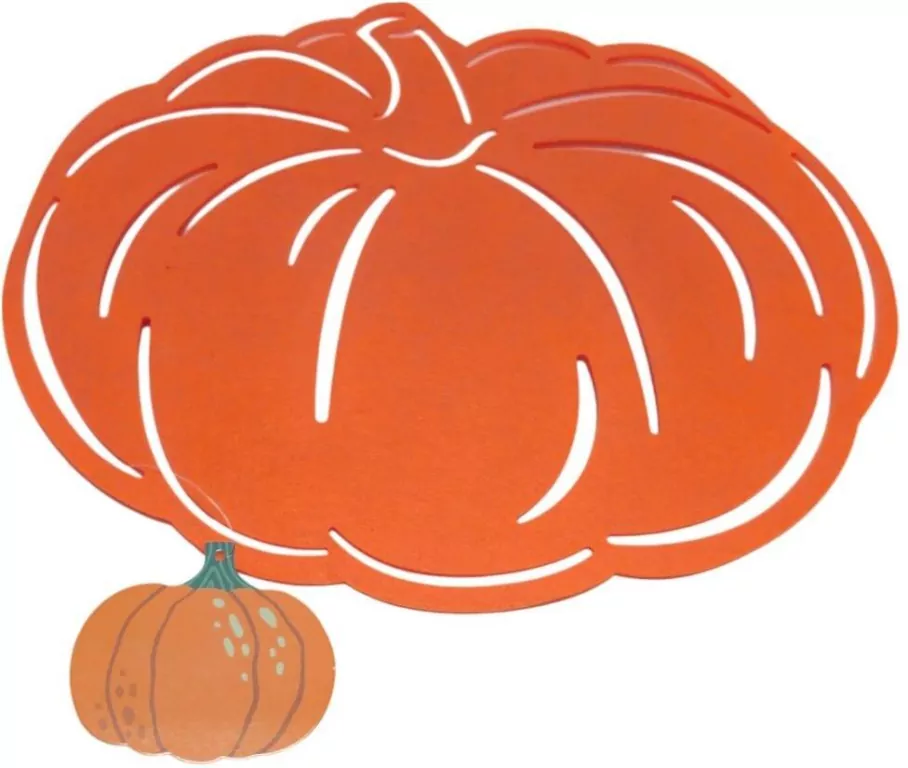 Podkładka filcowa pod talerz w kształcie dyni - tantis.pl