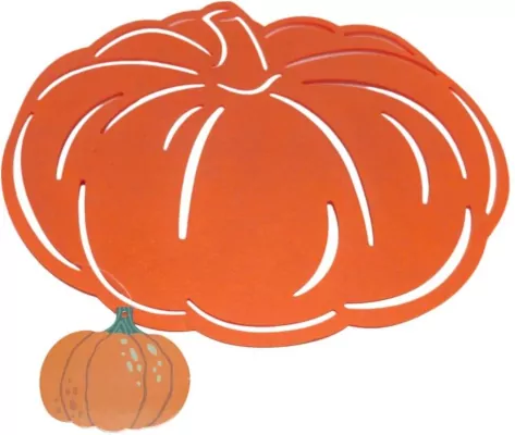 Podkładka filcowa pod talerz w kształcie dyni