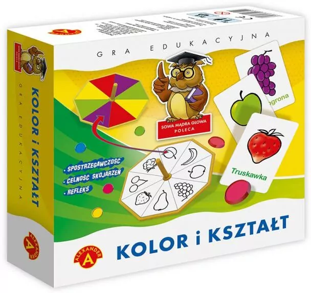 Kolor i kształt. Gra edukacyjna - tantis.pl