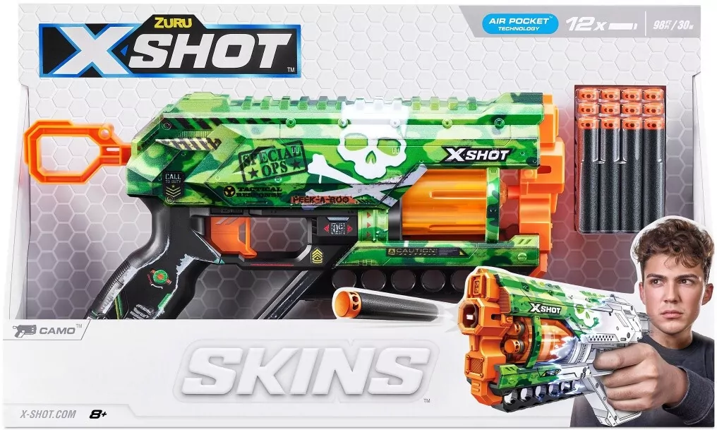 X-Shot. Skins Griefer Special Ops. Wyrzutnia 12 strzałek - tantis.pl